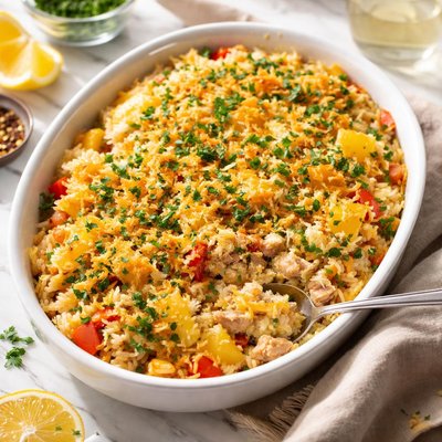 Image of Tuna Rice and Pineapple Casserole