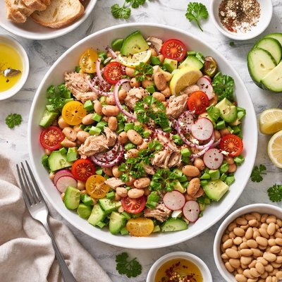 Image of Tuna Salad 4 Tuna and White Bean Salad
