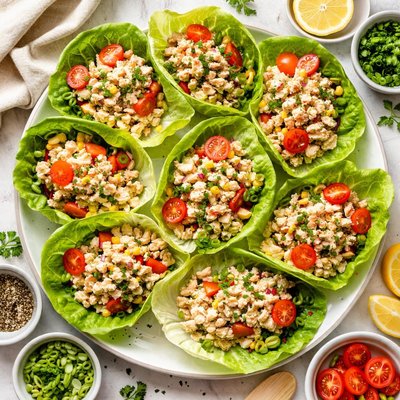 Image of Tuna Salad in Lettuce Wrappers