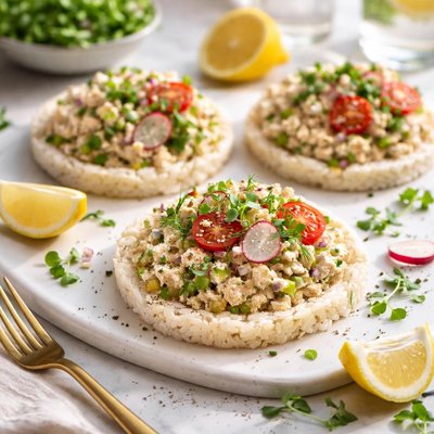 Image of Tuna Salad on Rice Cakes