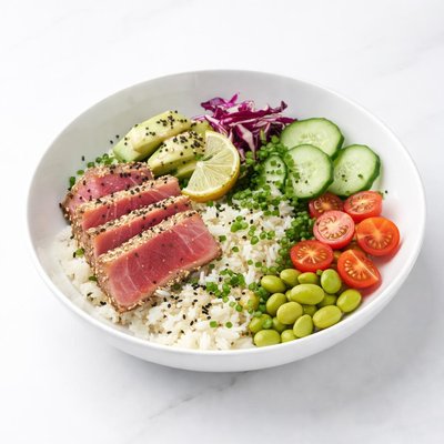 Image of Tuna Salad with Rice and Vegetables