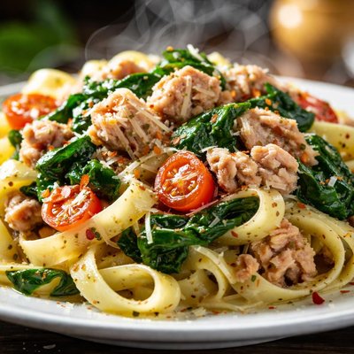 Image of Tuna Spinach Pasta