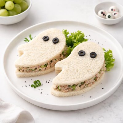 Image of Tuna Spook Sandwiches Halloween Lunch Box Surprise