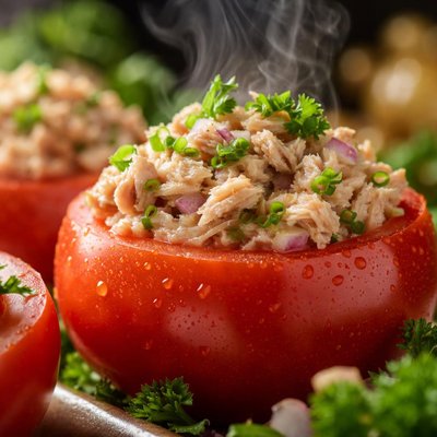 Image of Tuna Stuffed Tomatoes