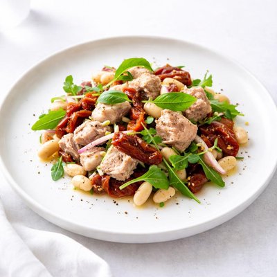 Image of Tuna Sun Dried Tomato and White Bean Salad