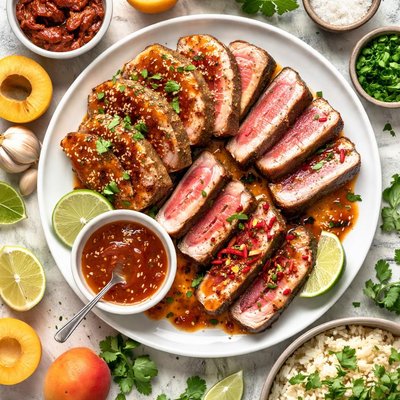 Image of Tuna with Apricot Chipotle Glaze