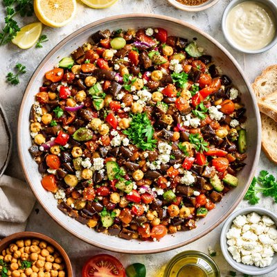 Image of Tunisian Eggplant Aubergine Salad
