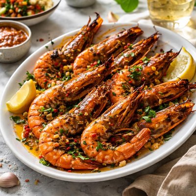 Image of Tunisian Grilled Prawns