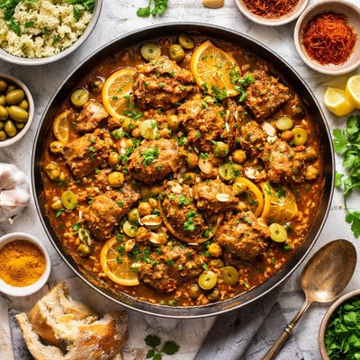 Image of Tunisian Lamb with Saffron Keleya Zaara