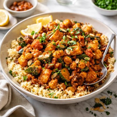 Image of Tunisian Style Squash with Couscous