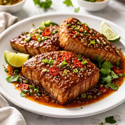 Image of Tunnu Aurudici Sauteed Sweet and Sour Tuna Steaks