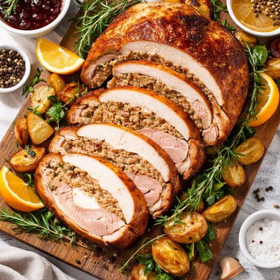 Image of Turducken a Chicken in a Duck in a Turkey