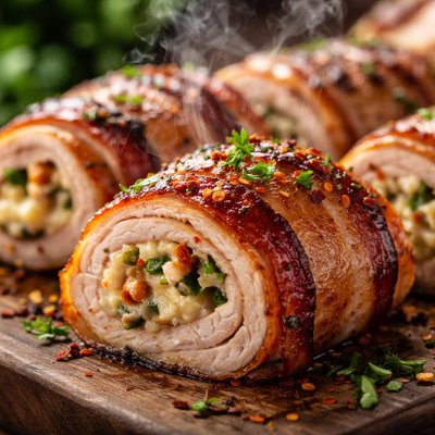 Image of Turkey and Bacon Rolls