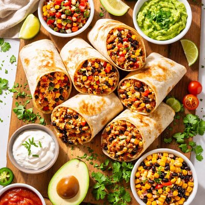 Image of Turkey and Bean Burritos