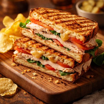 Image of Turkey and Cheese Panini