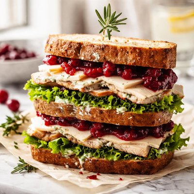 Image of Turkey and Cranberry Sandwich