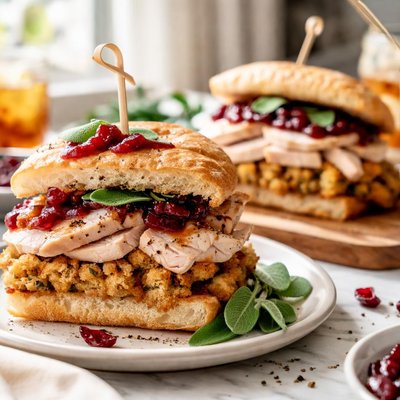 Image of Turkey and Dressing Sandwiches