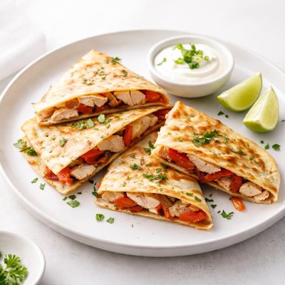 Image of Turkey and Roasted Pepper Quesadillas