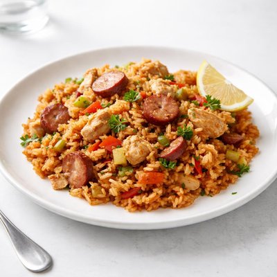 Image of Turkey and Sausage Jambalaya