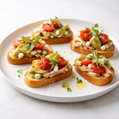 Image of Turkey Artichoke Tomato Tapas