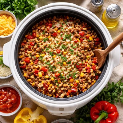 Image of Turkey Barley Goulash Casserole Rice Cooker