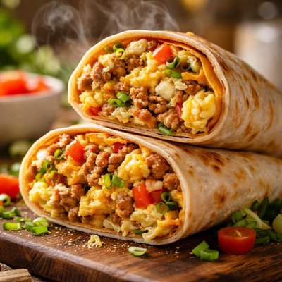Image of Turkey Breakfast Burritos
