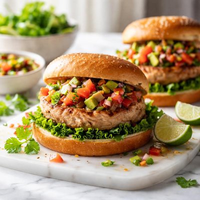 Image of Turkey Burgers with Salsa