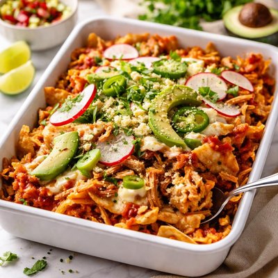 Image of Turkey Chicken Chilaquiles Casserole