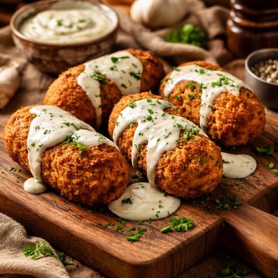 Image of Turkey Croquettes with Cream Sauce