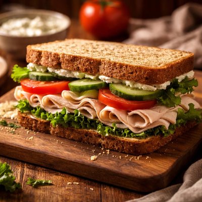Image of Turkey Cucumber Sandwich