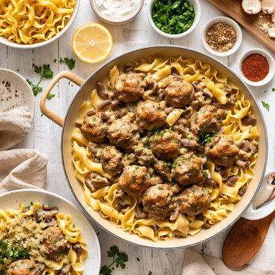 Image of Turkey Meatball Stroganoff for Noodles
