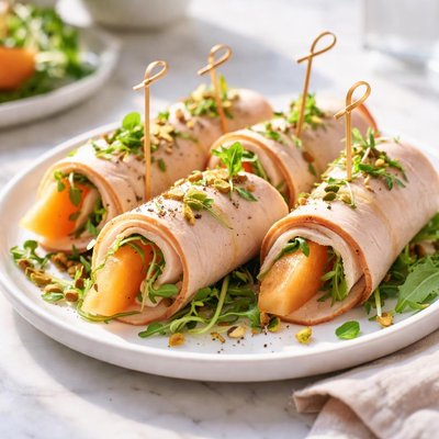 Image of Turkey Melon Roll Ups
