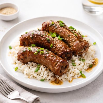 Image of Turkey Necks with Rice