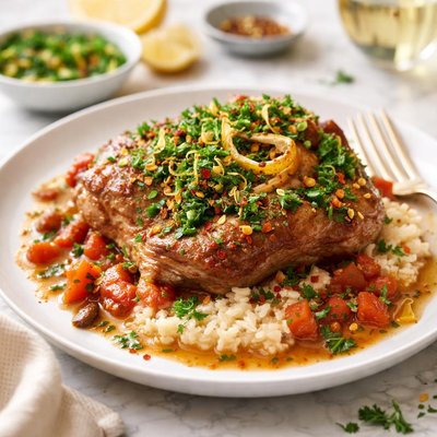 Image of Turkey Osso Bucco with Gremolata Courtesy Giada De Laurentiis