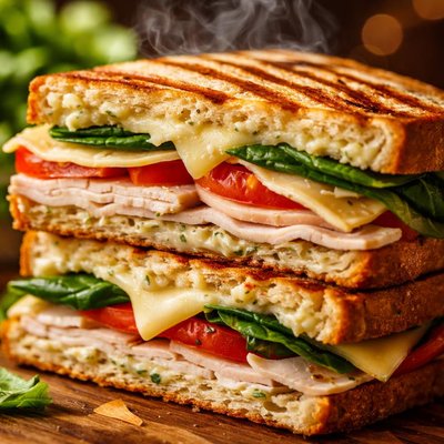 Image of Vegetarian Turkey Panini