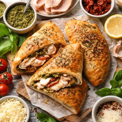 Image of Turkey Pesto Calzone