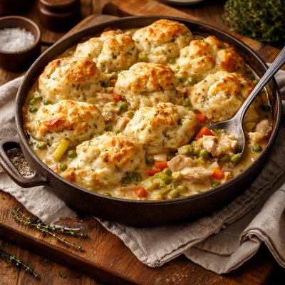 Image of Turkey Pot Pie with Dumpling Crust