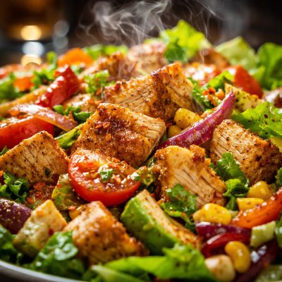 Image of Turkey Salad with a Hint of Chipotles Habanero and Curry