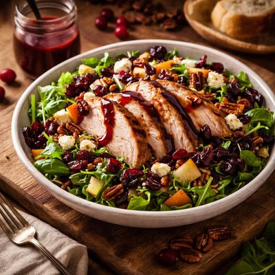 Image of Turkey Salad with Cranberry Balsamic Vinaigrette
