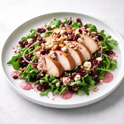Image of Turkey Salad with Cranberry Feta Dressing