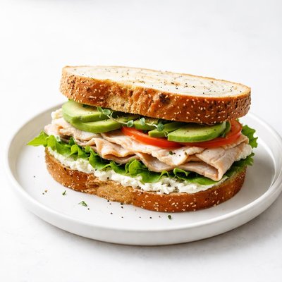 Image of Turkey Sandwich with Cream Cheese Avocado