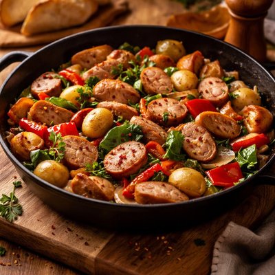 Image of Turkey Sausage Skillet