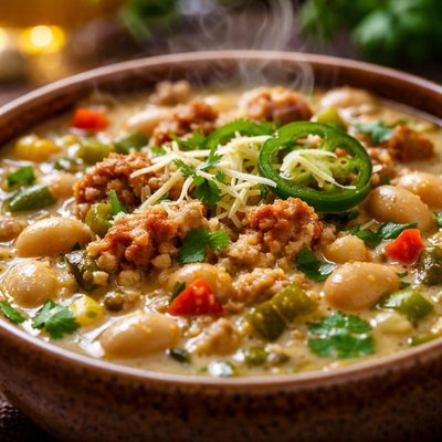 Image of Turkey Sausage White Chili