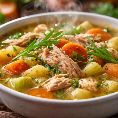 Image of Turkey Soup with Tarragon
