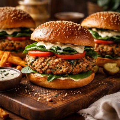 Image of Turkey Spinach Burgers