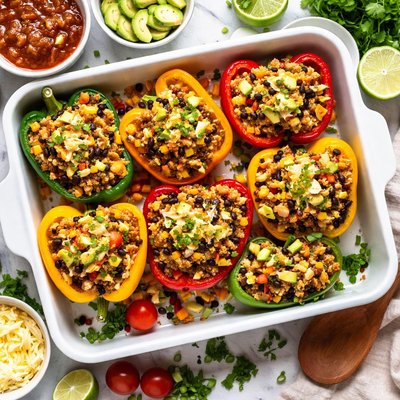 Image of Turkey Stuffed Bell Peppers