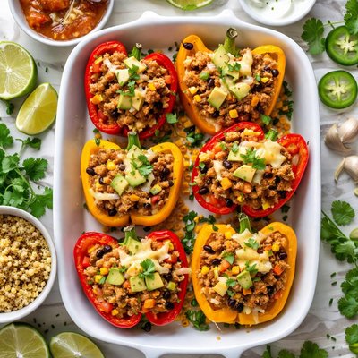 Image of Turkey Stuffed Peppers