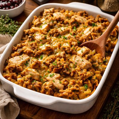Image of Turkey Stuffing Casserole