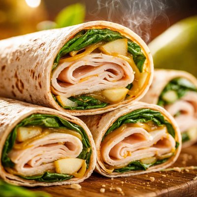 Image of Turkey Swiss and Pear Wraps