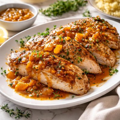 Image of Turkey Tenderloins Apricot Sauce